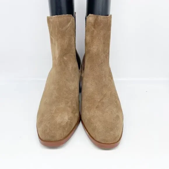 Steve Madden Women's Rhiannon Chelsea Boot Cognac Suede Size 10M - Picture 2 of 15